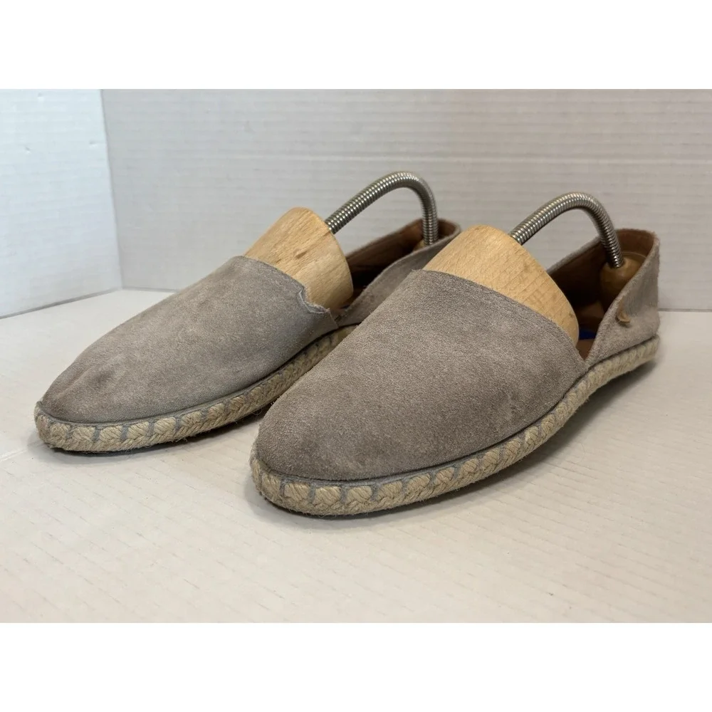 Verbenas Carmen Shoes Womens Size‎ EU 40 Taupe Suede Espadrille Slip On Comfort
